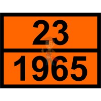 Знак опасности АК 405 - Знак ООН 23/1965