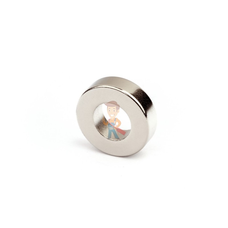 Неодимовый магнит кольцо 17.6х9х5 мм, N35M - фото 2