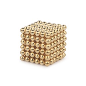 Forceberg Cube - куб из магнитных шариков 5 мм, золотой, 216 элементов