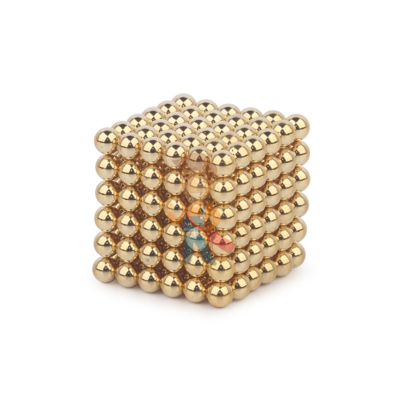 Forceberg Cube - куб из магнитных шариков 5 мм, золотой, 216 элементов