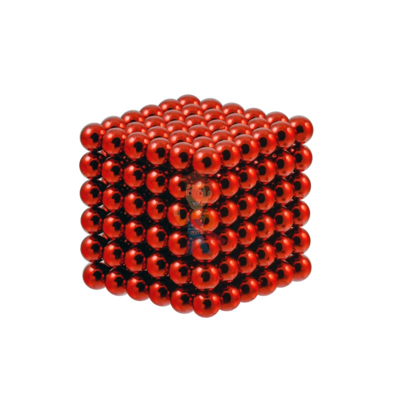 Forceberg Cube - куб из магнитных шариков 6 мм, красный, 216 элементов
