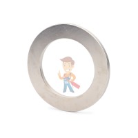 Неодимовый магнит диск 5х5 мм - Неодимовый магнит кольцо 90х60х5 мм