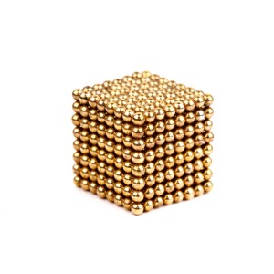 Forceberg Cube - куб из магнитных шариков 2,5 мм, золотой, 512 элементов