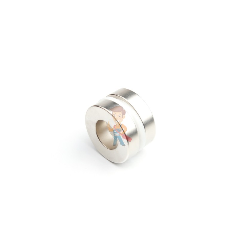 Неодимовый магнит кольцо 40х20х10 мм - фото 3