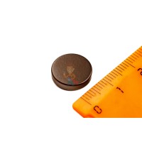 Неодимовый магнит прямоугольник 15х10х2 мм - Неодимовый магнит диск 13х3 мм, черный, N33