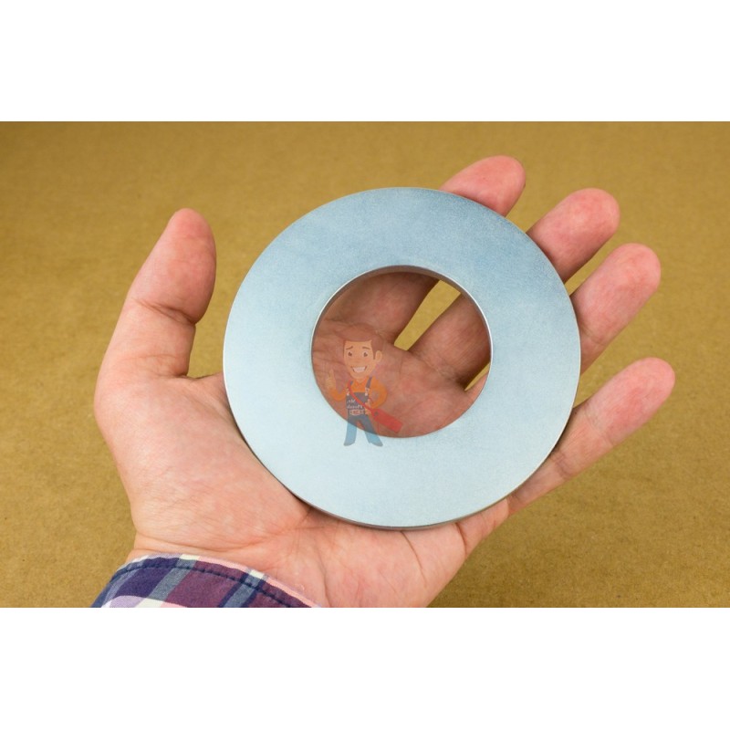 Неодимовый магнит кольцо 100х50х5 мм - фото 5