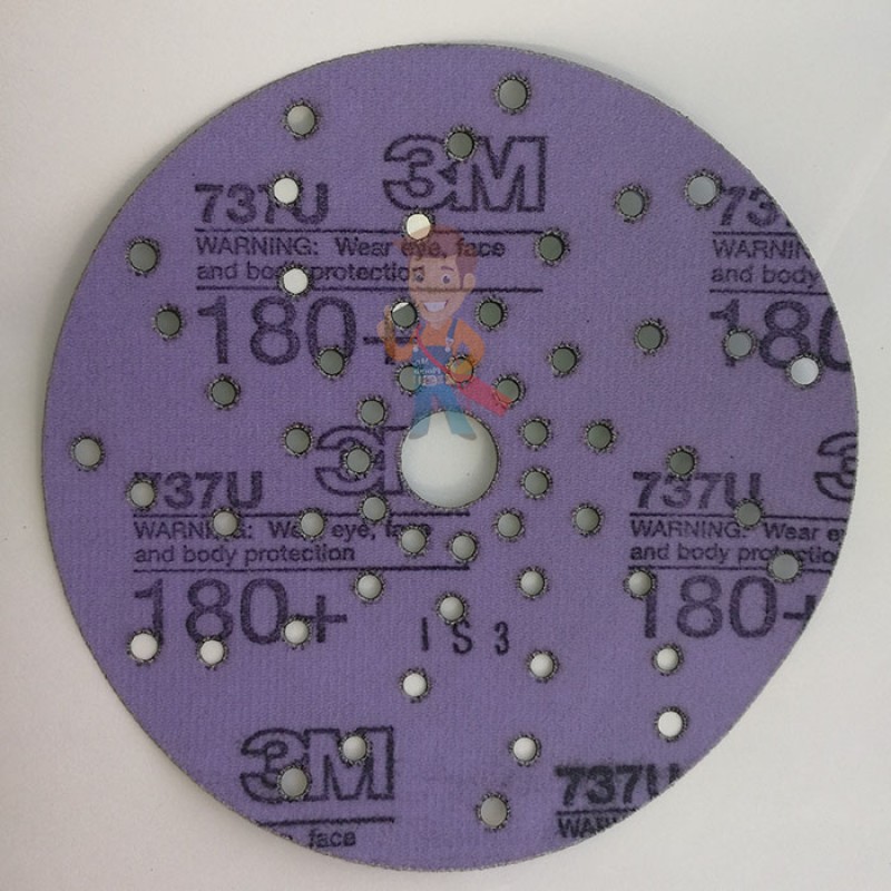Круг абразивный c мультипылеотводом Purple+, 180+, Cubitron™ Hookit™ 737U, 150 мм - фото 6