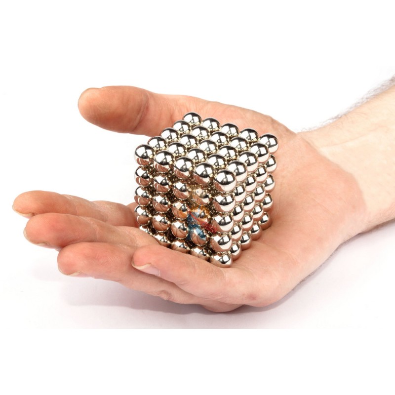 Forceberg Cube - Куб из магнитных шариков 10 мм, стальной, 125 элементов - фото 2