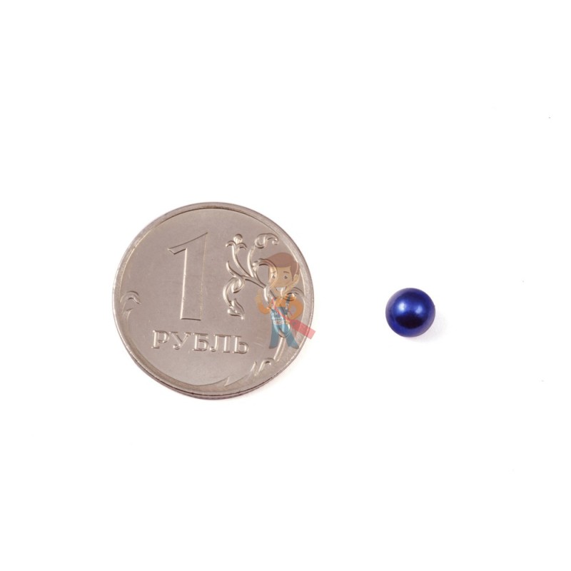 Неодимовый магнит шар 5 мм, синий - фото 2