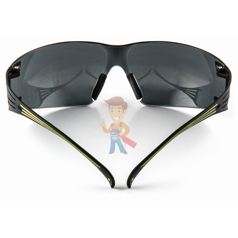 Очки открытые защитные SecureFit™ 402, цвет линз - серый, с покрытием AS/AF против царапин и запотевания - фото 4