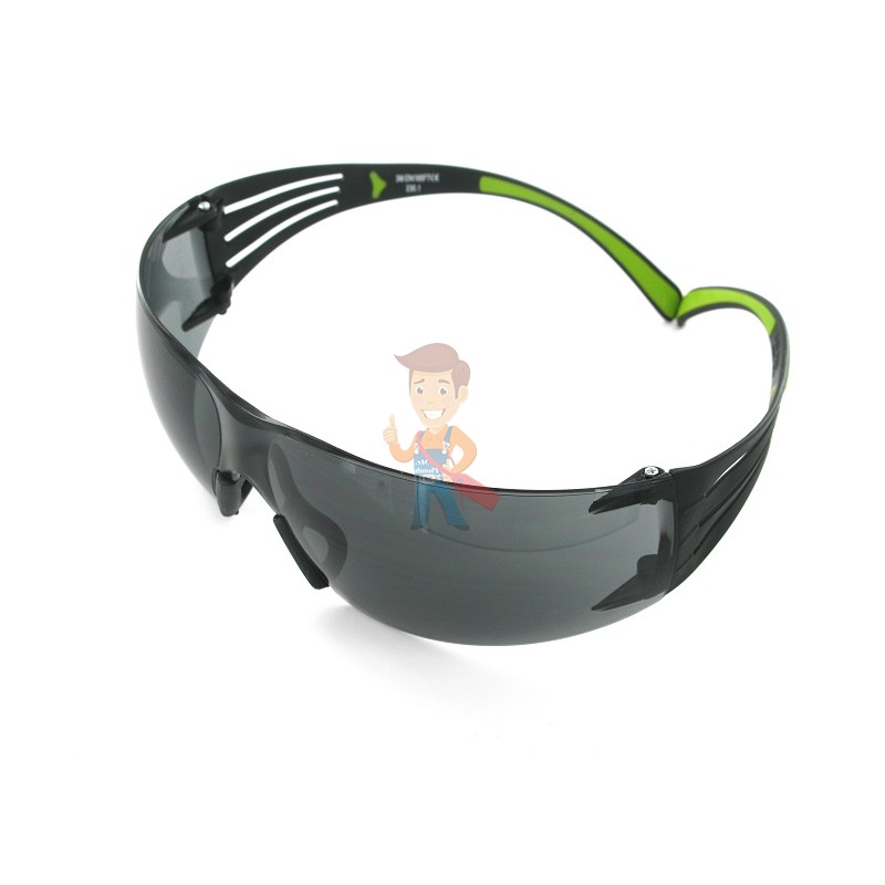 Очки открытые защитные SecureFit™ 402, цвет линз - серый, с покрытием AS/AF против царапин и запотевания