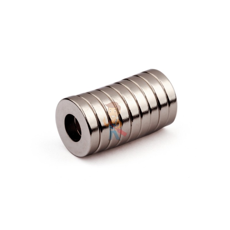 Неодимовый магнит кольцо 15х7х3 мм - фото 3
