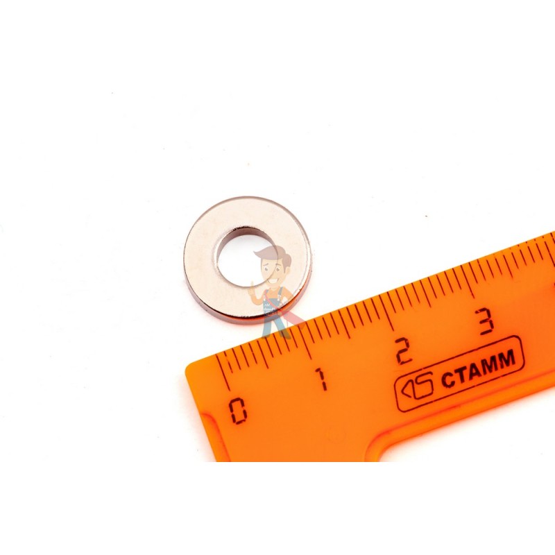 Неодимовый магнит кольцо 15х7х3 мм - фото 1