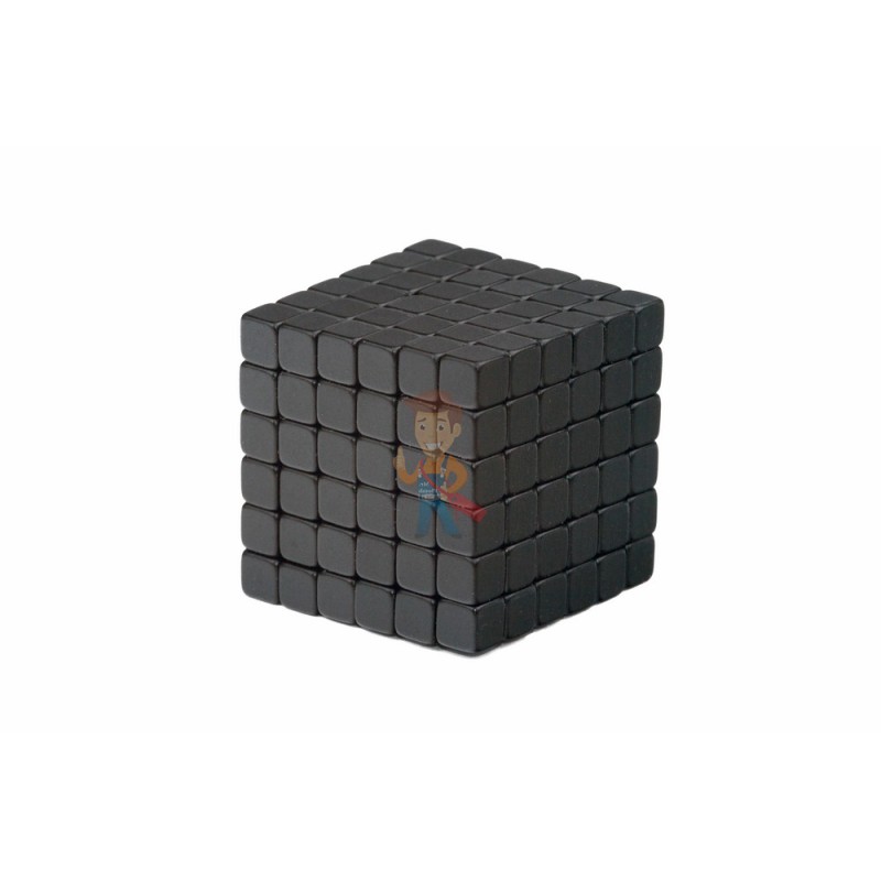 Forceberg TetraCube - куб из магнитных кубиков 6 мм, черный, 216 элементов 