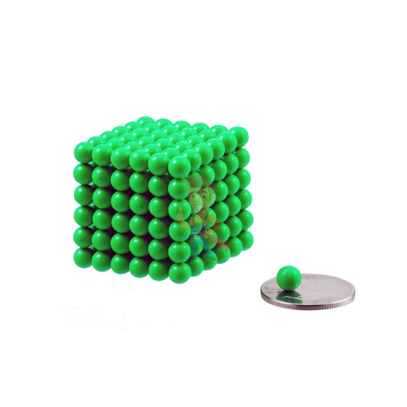 Forceberg Cube - куб из магнитных шариков 5 мм, светящийся в темноте, 216 элементов - фото 1