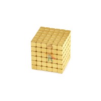 Forceberg Cube - куб из магнитных шариков 2,5 мм, золотой, 512 элементов - Forceberg TetraCube - куб из магнитных кубиков 6 мм, золотой, 216 элементов 