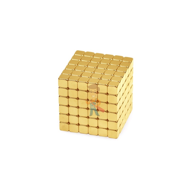 Forceberg TetraCube - куб из магнитных кубиков 6 мм, золотой, 216 элементов 