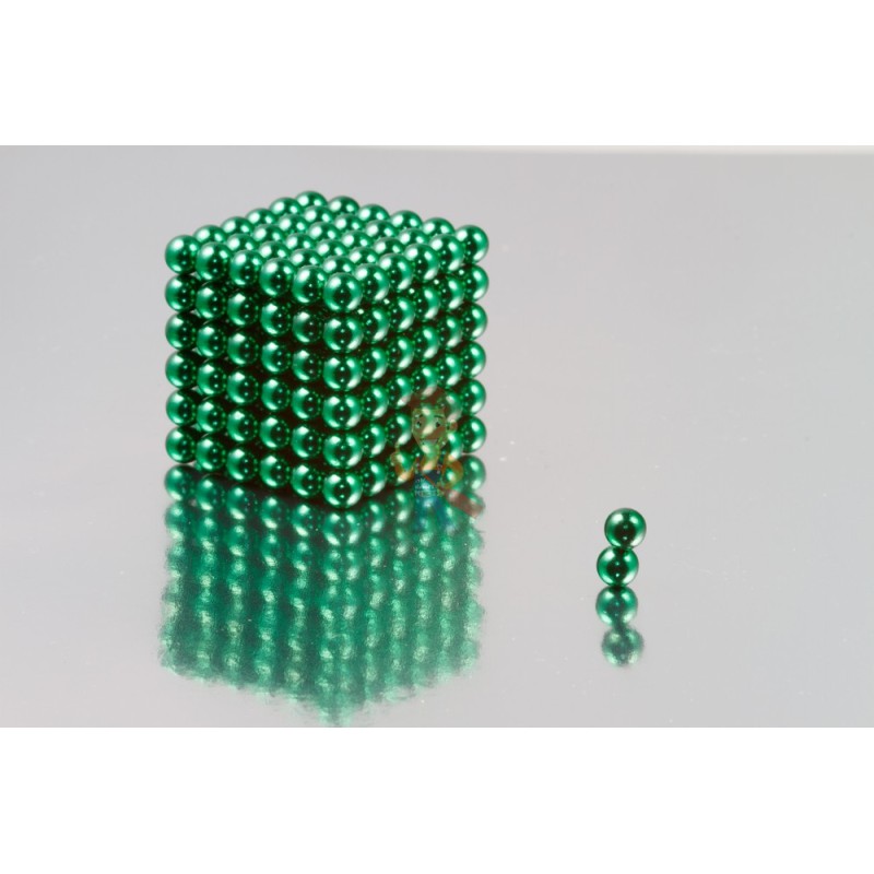 Неодимовый магнит шар 5 мм, зеленый - фото 4