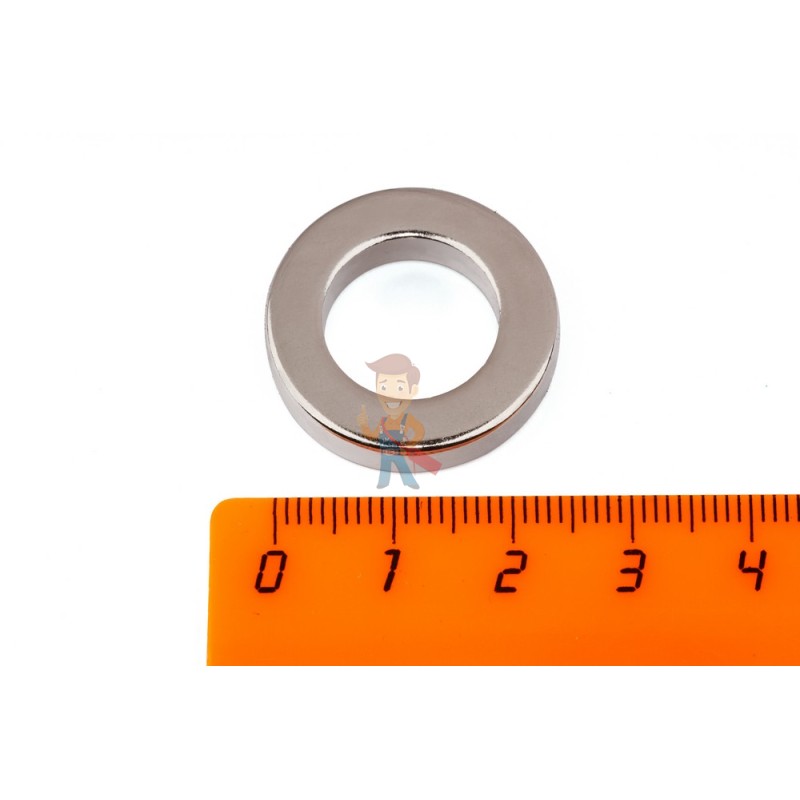 Неодимовый магнит кольцо 25х15х5 мм - фото 1