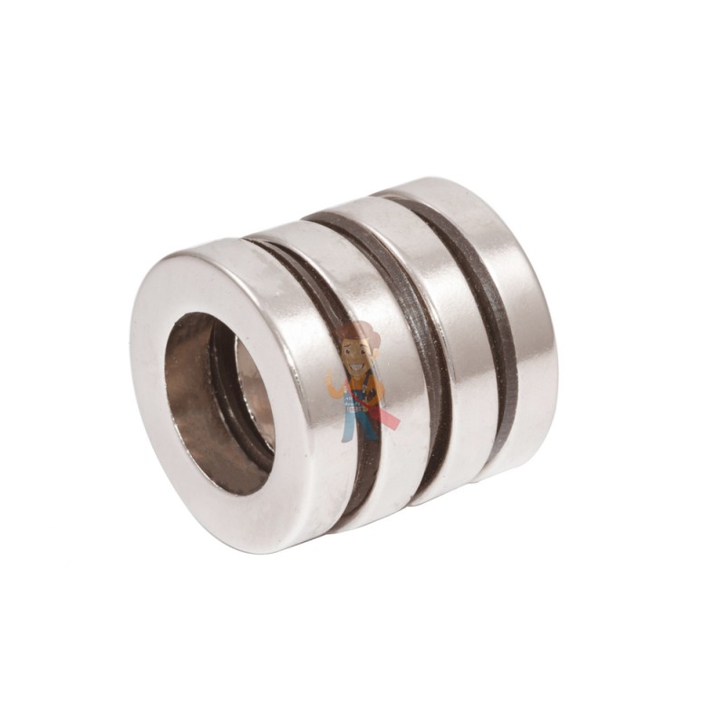 Неодимовый магнит кольцо 25х15х5 мм - фото 3