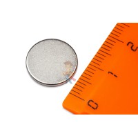 Неодимовый магнит диск 6х3 мм, N35SH, диаметральное - Неодимовый магнит диск 14х1.5 мм