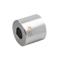 Неодимовый магнит диск 10х3 мм - Неодимовый магнит кольцо 45х20х40 мм, диаметральное