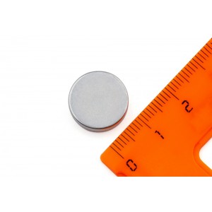 Неодимовый магнит диск 15х4 мм, цинк, N35