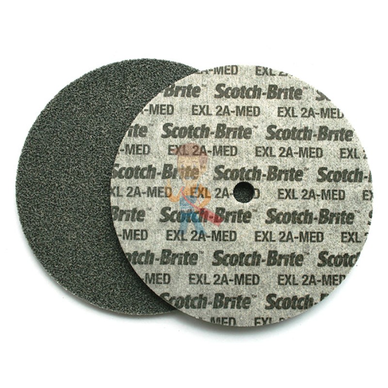 Шлифовальный круг Scotch-Brite™ XL-UW, 2A MED, 150 мм х 6 мм х 13 мм, 17498 - фото 1