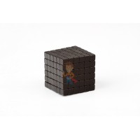 Forceberg TetraCube - куб из магнитных кубиков 4 мм, золотой, 216 элементов  - Forceberg TetraCube - куб из магнитных кубиков 4 мм, черный, 216 элементов 