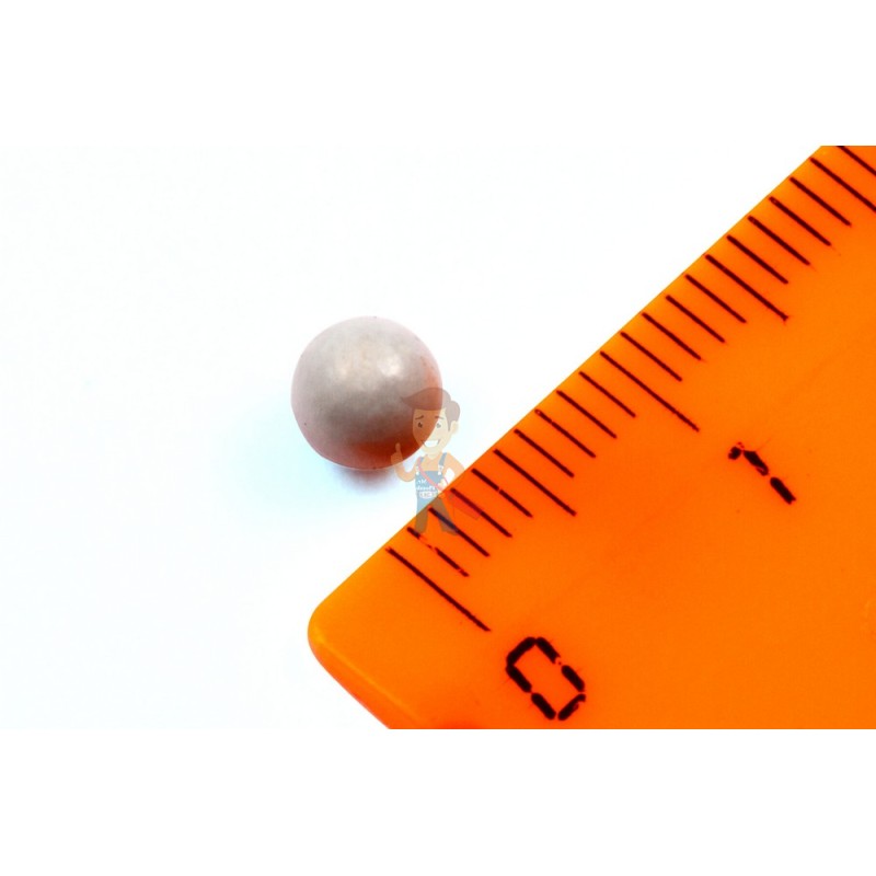 Неодимовый магнит шар 5 мм, белый - фото 1