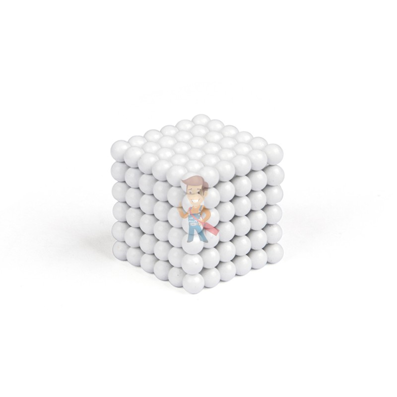 Forceberg Cube - куб из магнитных шариков 5 мм, белый, 216 элементов