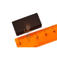 Неодимовый магнит - диск 10х5мм, 8шт, Forceberg - Неодимовый магнит прямоугольник 30х15х10 мм, черный, N45SH
