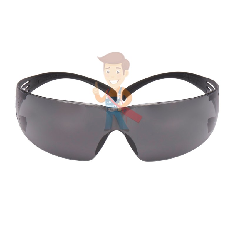 Открытые защитные очки, с покрытием AS/AF против царапин и запотевания, серые - фото 5