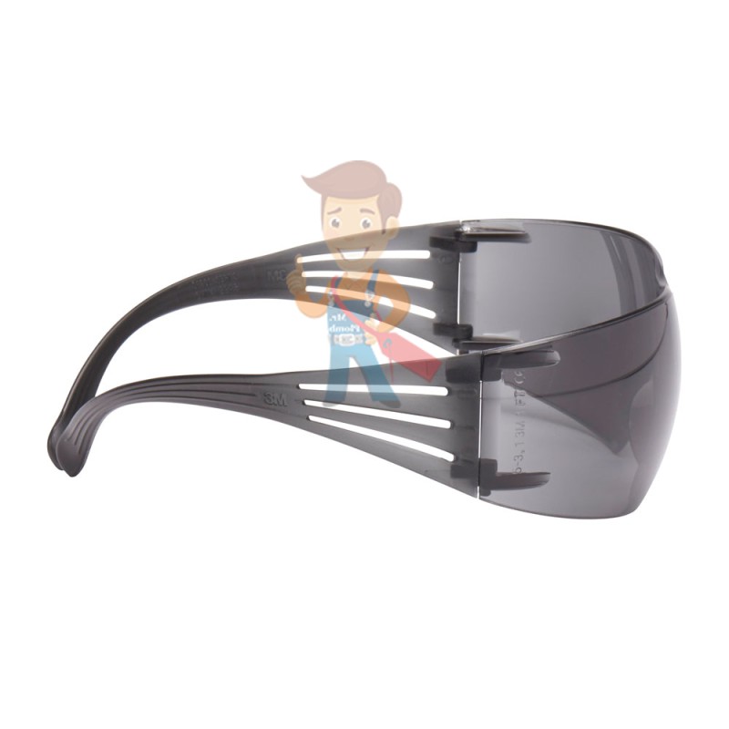 Открытые защитные очки, с покрытием AS/AF против царапин и запотевания, серые - фото 1