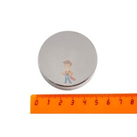Неодимовый магнит диск 10х1.5 мм, золотой, 20шт, Forceberg - Неодимовый магнит диск 50х12 мм