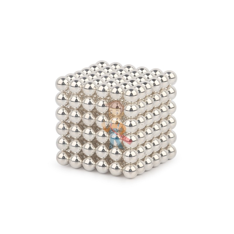 Forceberg Cube - куб из магнитных шариков 6 мм, жемчужный, 216 элементов