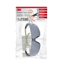Открытые защитные очки, прозрачные, с покрытием против царапин - Очки защитные открытые 3М™ SecureFit с покрытием против царапин и запотевания, серые